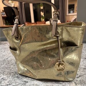 Michael Kors Shimmering Gold Tote